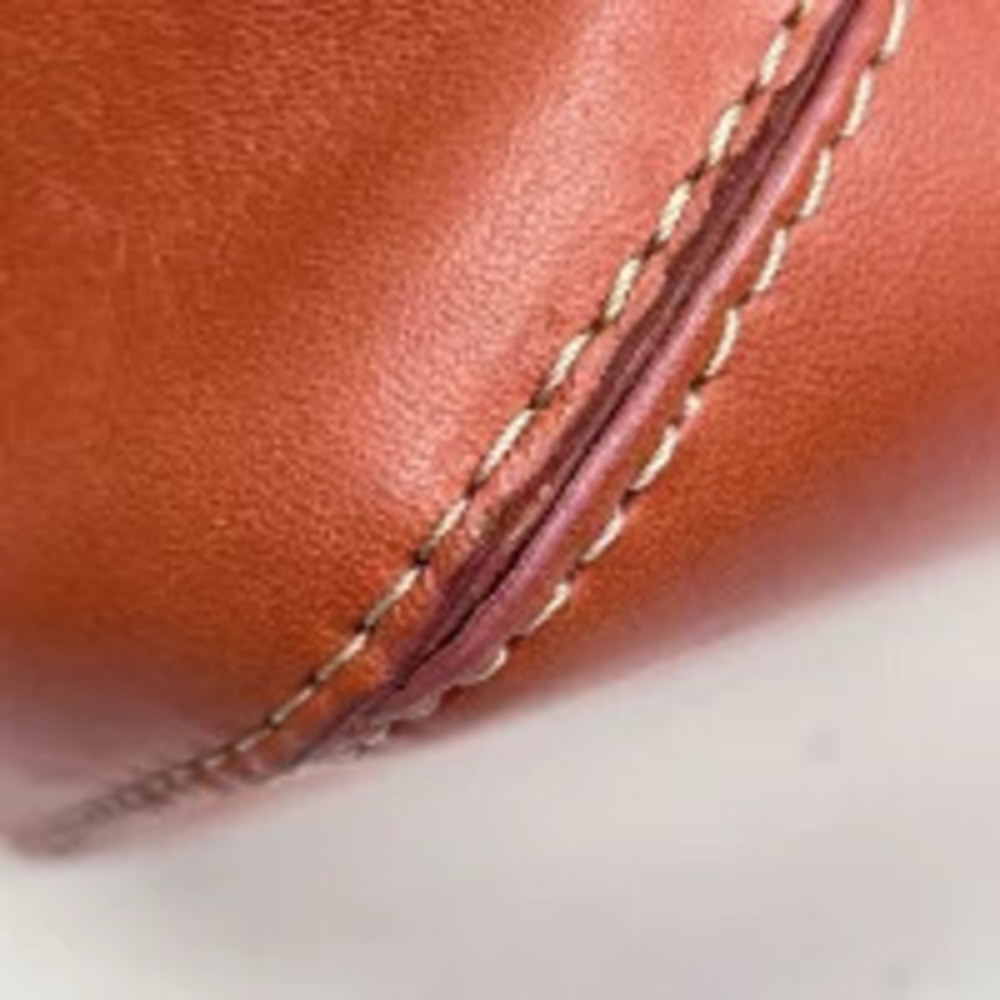 Loewe Shoulder Bag Orange 2way Anagram Leather Orange